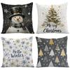Temu Christmas Pillowcase: Holiday Print Cushion Cover for Living Room Sofa