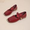 Xiaoxiangfeng Single Shoes 2025 New Doudou Shoes Soft-soled Single Shoes Mary Jane Shoes Lightweight and Breathable Grandma Shoes Small Leather Shoes