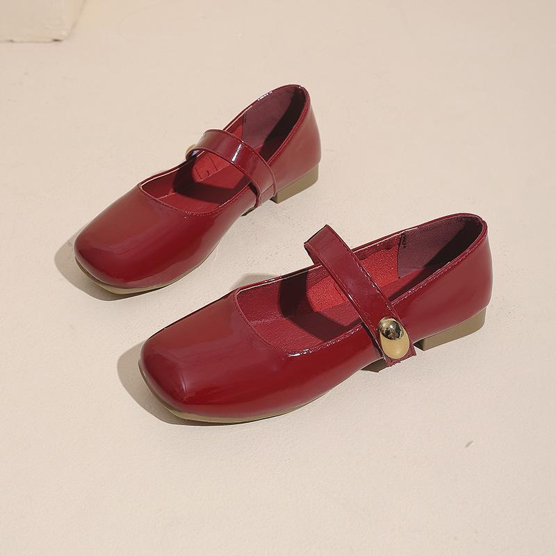 Xiaoxiangfeng Single Shoes 2025 New Doudou Shoes Soft-soled Single Shoes Mary Jane Shoes Lightweight and Breathable Grandma Shoes Small Leather Shoes