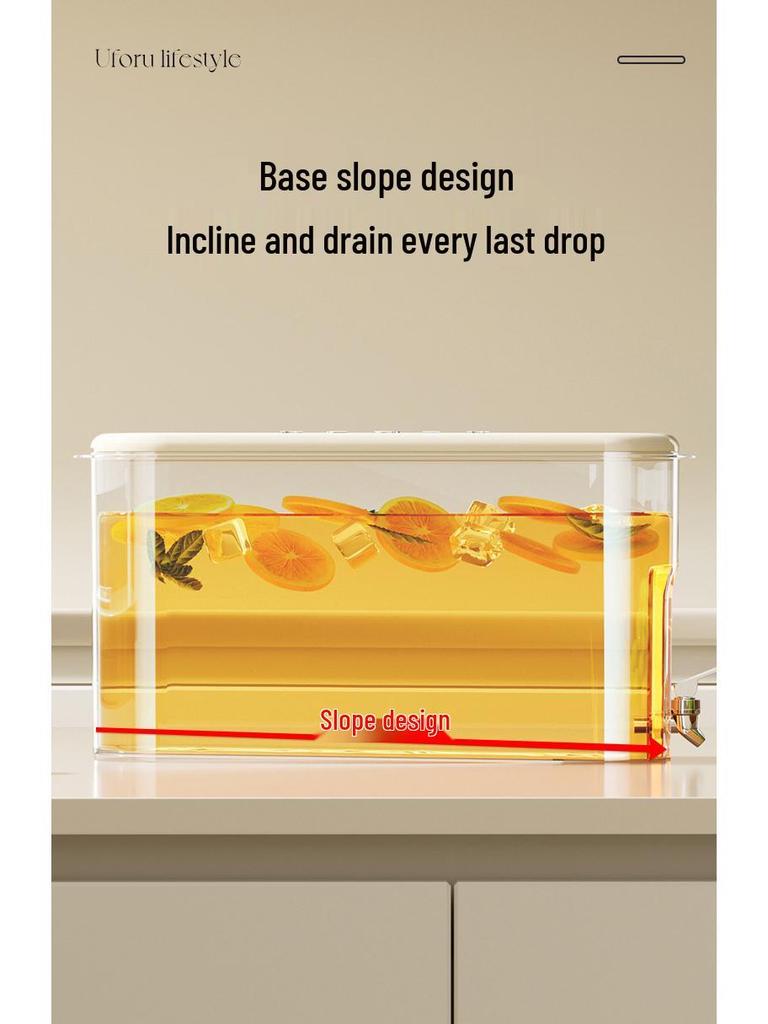 Compact High-Capacity Fridge Kettle with Faucet for Juice, Tea, or Cold Brew