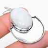 Natural Rainbow Moonstone Gemstone 925 Sterling Silver Pendant 1.97" Y9T24