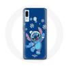 Case for Samsung Galaxy A30 Stitch Snow Christmas Blue