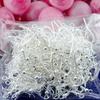 100 Pcs Silver Tone Earrings Hooks DIY Earring Hook Jewelry Accessories