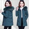 Winter Jacket Women's Parkas Long Coat Fur Collar Hooded Jackets Overcoat Thick Warm Cotton Padded Coat Puffer Parka
