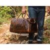 Buffalo Leather Duffle Bag: Handmade Full Grain Weekender