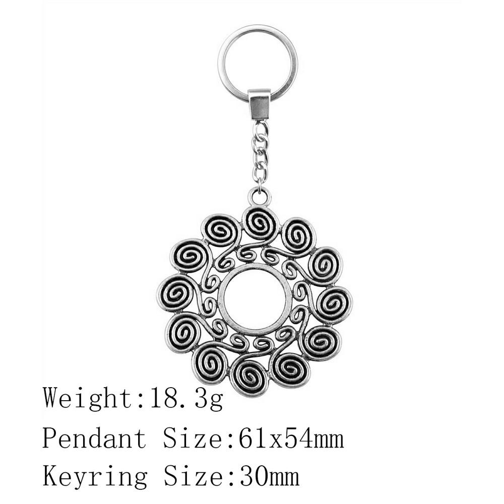 Valentine's Day Car Key Ring The Flower Of Life Keychains Backpack Key Chain For Car