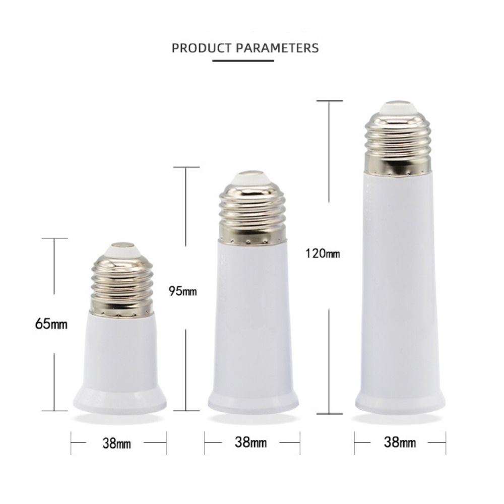 65mm/95mm/120mm Lamp Holder Base White Converter Holder Lighting Parts LED Light Adapter