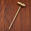Solid Brass Mini Hammer Multi-functional Creative Walnut Hammer Two Ends Round Small Copper Hammer One-shot Home Ornament