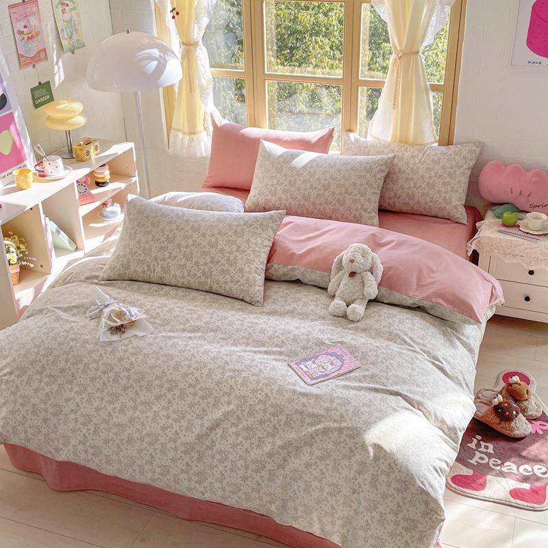 Элегантный синий цветочный узор пододеяльник комплект 100% хлопок мягкий приятный для кожи комплект постельного белья размера Queen одеяло чехол наволочки