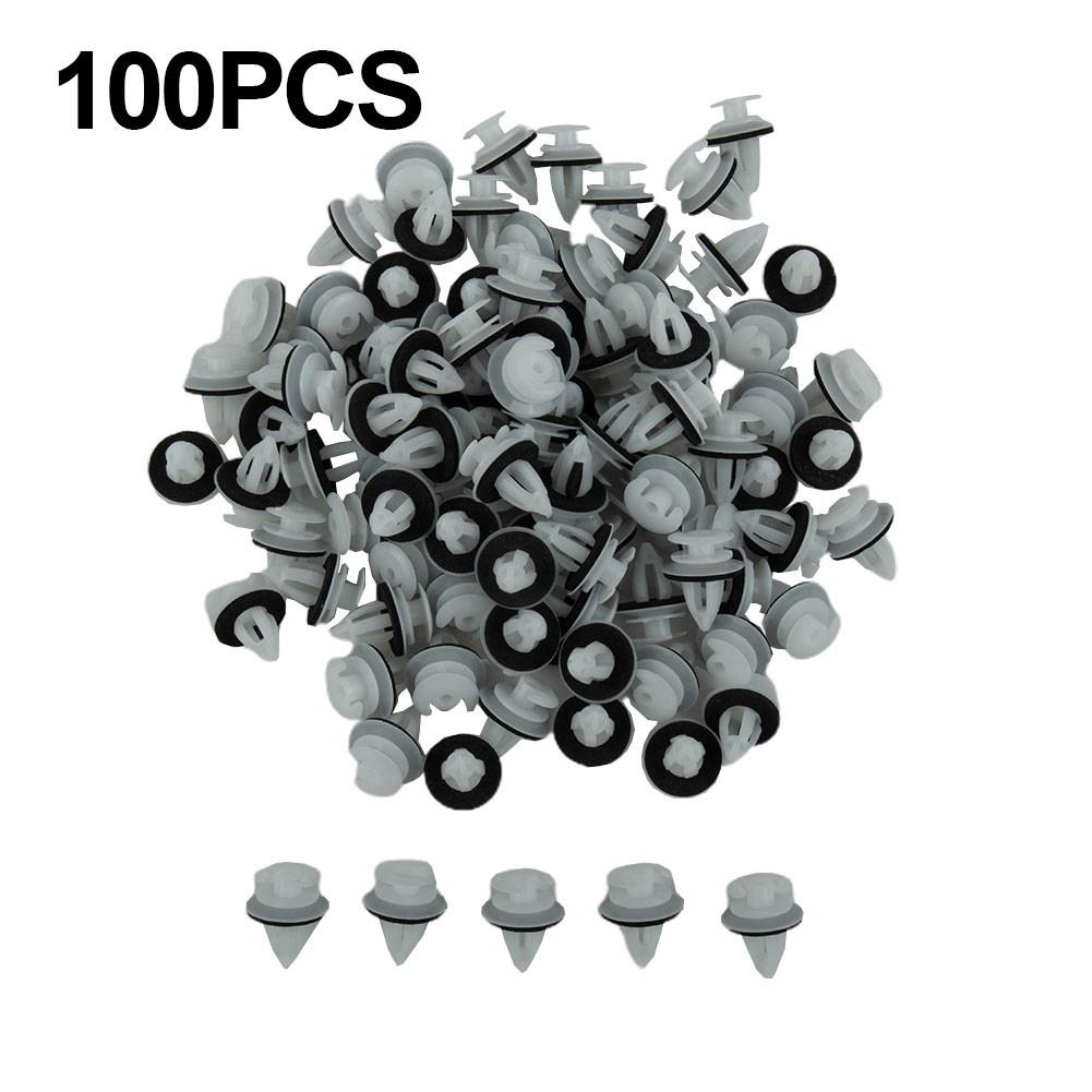 Decor Fastener Clips Accessory Spare Part 100pcs Door Panel With Seal Ring