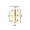 Multilayer Plating Cross Hinge Window Accessories Furniture Hardware  Cabinet Cupboard Window Door