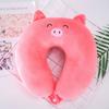 Portable Children Outdoor Travel Pillow Short Plush Flight Neck Pillow U-shaped Pillow