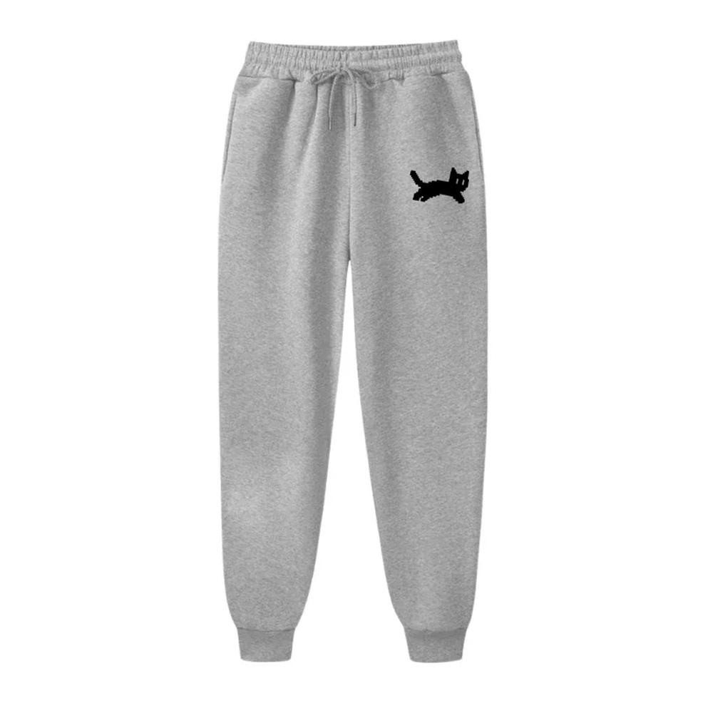Hot Sale Womens Sweatpants Cute Cat Printing Casual Tracksuit Trousers Sports Jogging Pants Summer Outdoors