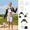Girls Demon Hunters Costume Halloween Pop Singer Cosplay Outfits Full Set for Stage Performance Halloween Party