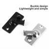 Door Hasp Latch Rustproof Corrosion Resistant Easy Assembly Mini Size 90-Degree Door