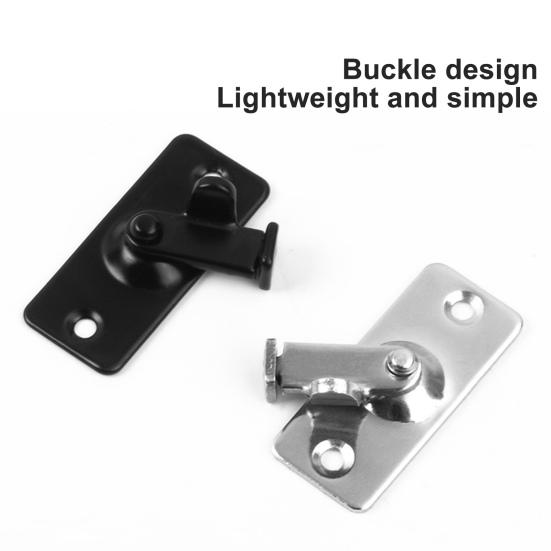 Door Hasp Latch Rustproof Corrosion Resistant Easy Assembly Mini Size 90-Degree Door