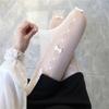 Women's White Bow Stockings: Thin, Sexy Japanese-Style Milk White or Black Pantyhose for Spring and Autumn