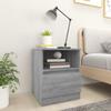 VidaXL Bedside Table Sonoma Grey 40x40x50 Cm Engineered Wood 815818