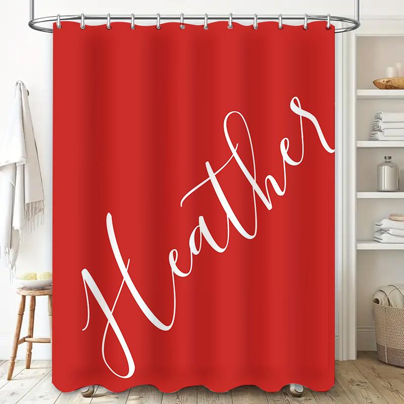 Уникальная акварельная шторка для душа с цветочным узором, розово-желто-красно-бело-черный дизайн, ткань, водонепроницаемая f