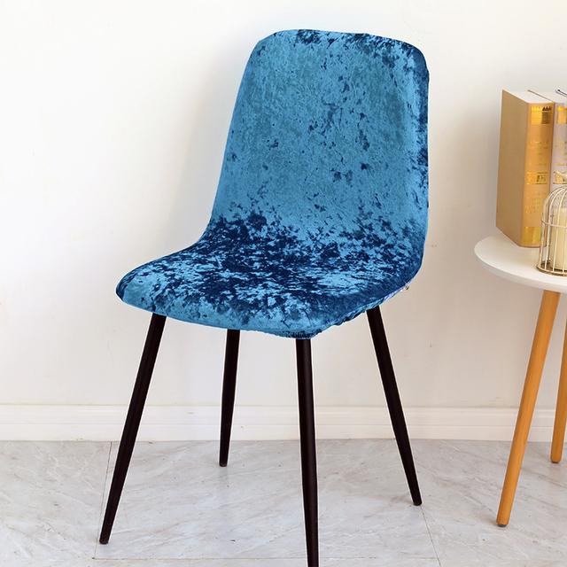 1 шт., чехлы на стулья из блестящей бархатной ткани, чехол для барного стула, короткий размер, чехол для сиденья Cvoers для гостиной