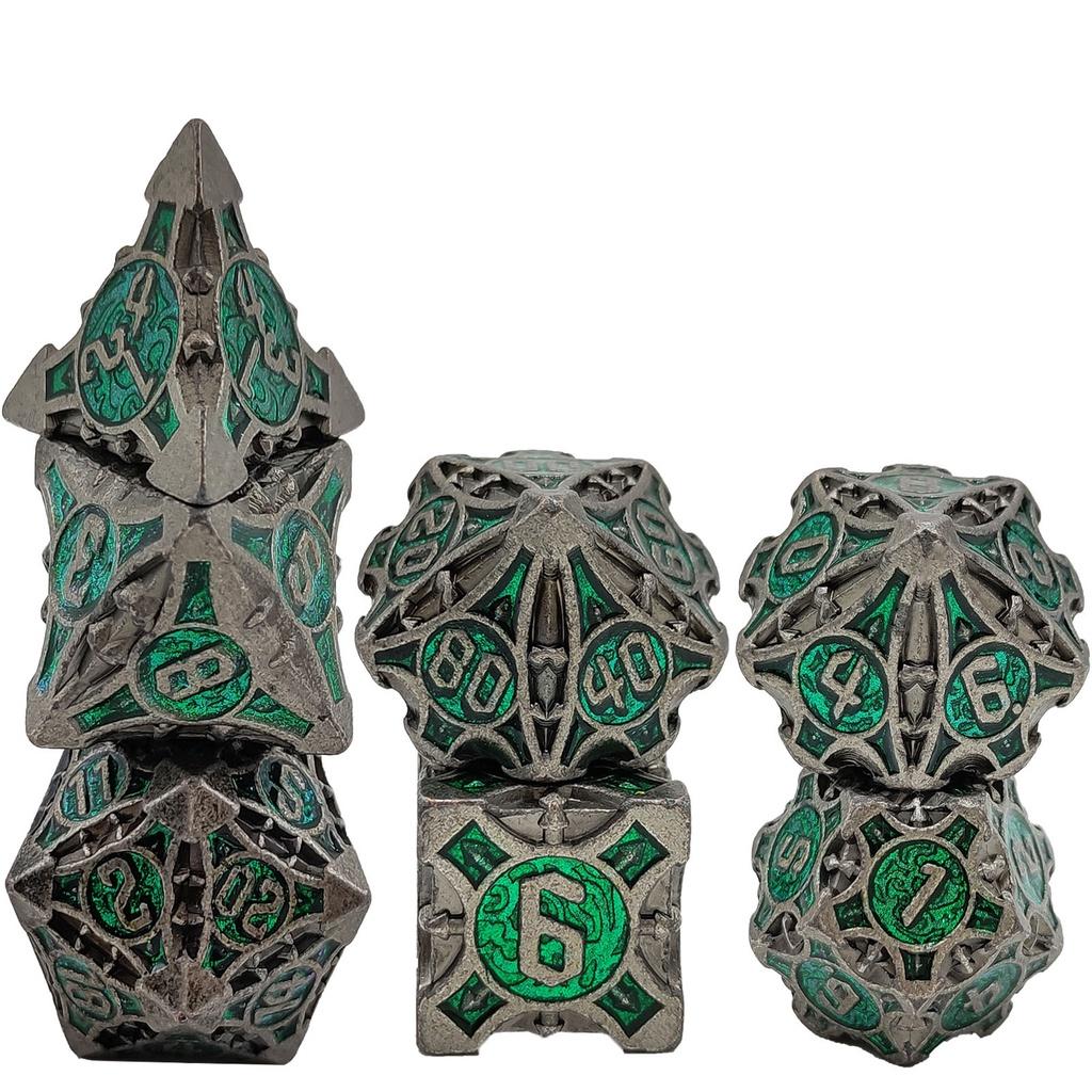 Polyhedral Dice Set DND for RPG D&D Explorers Board Game Dungeon and Dragon D20 D12 D10 D8 D6 D4