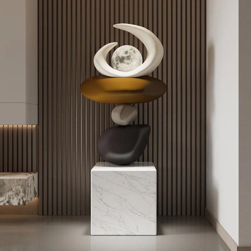 Large Floor Lamp Living Room Office Decorations Nordic Home Decor Sculptures & Statuette Aesthetic Interior Accessories