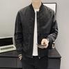 Jacket Men's Spring Clothing Spring New Korean Version Trend Casual Handsome Versatile Top Stand-up Collar Men's Jacket