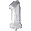 Number Balloon - Aluminum - 1 - Helium - Removable Mouthpiece - Birthday Decoration