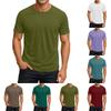 Men's Round Neck Raglan Short Sleeve Top T-shirt