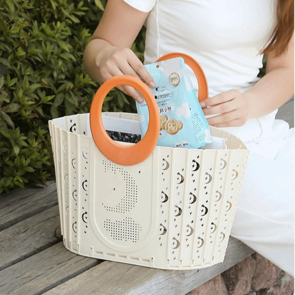 Space Saving Collapsible Laundry Baskets with Handles Dirty Clothes Storage Bins Household