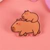 Cute Capybara Pins Bag Pin Brooches Personalized Lapel Badge  Kids Gift