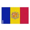 Drapeau - Andorre - 160 X 240 Cm - Polyester - Recto/verso - Œillets En Fer