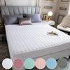 100% Cotton Thicken Quilted Mattress Cover Anti-bacterial King Size Customized Bed Pad Protector Cover Not Included Pillowcase