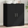 VidaXL Buffet, Sideboard with Shelf and Doors, Living Room Storage Cabinet, Interior, Modern, Black 840514