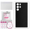 apgo Protective Skin Sticker for the Back Compatible with Samsung Galaxy S22 Ultra, Wrap Film, Foil, Vinyl - Pattern Carbon Black