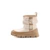 Fashion Thick Sole Slip-On Mid-Calf Boots Kids Boots Mustard-Seed Jasmine-White 1143697-MSJS