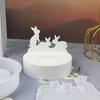 3D Candlestick Silicone Mold t/Pine Forests Shaped Candle Stand Molds Gypsum Candle Holder Mould Home Decorations