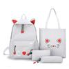 4 Piece Set Schoolbags For Teenage Girls Cute Print Women Backpack High Quality School Backpack Female Shoulder Bags
