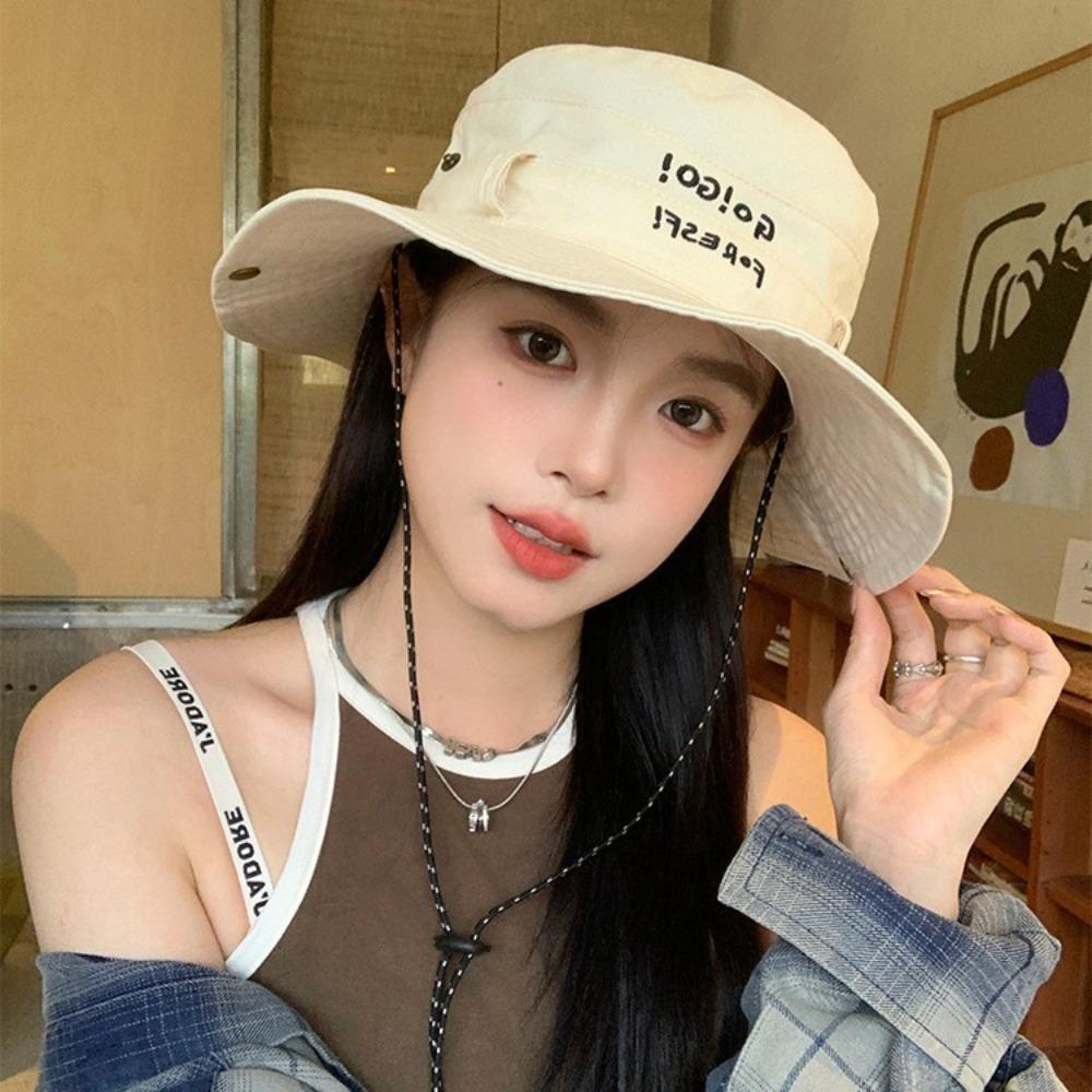 Trendy Fishing Cap Anti-UV Sunscreen Hat New Bucket Hat Gift