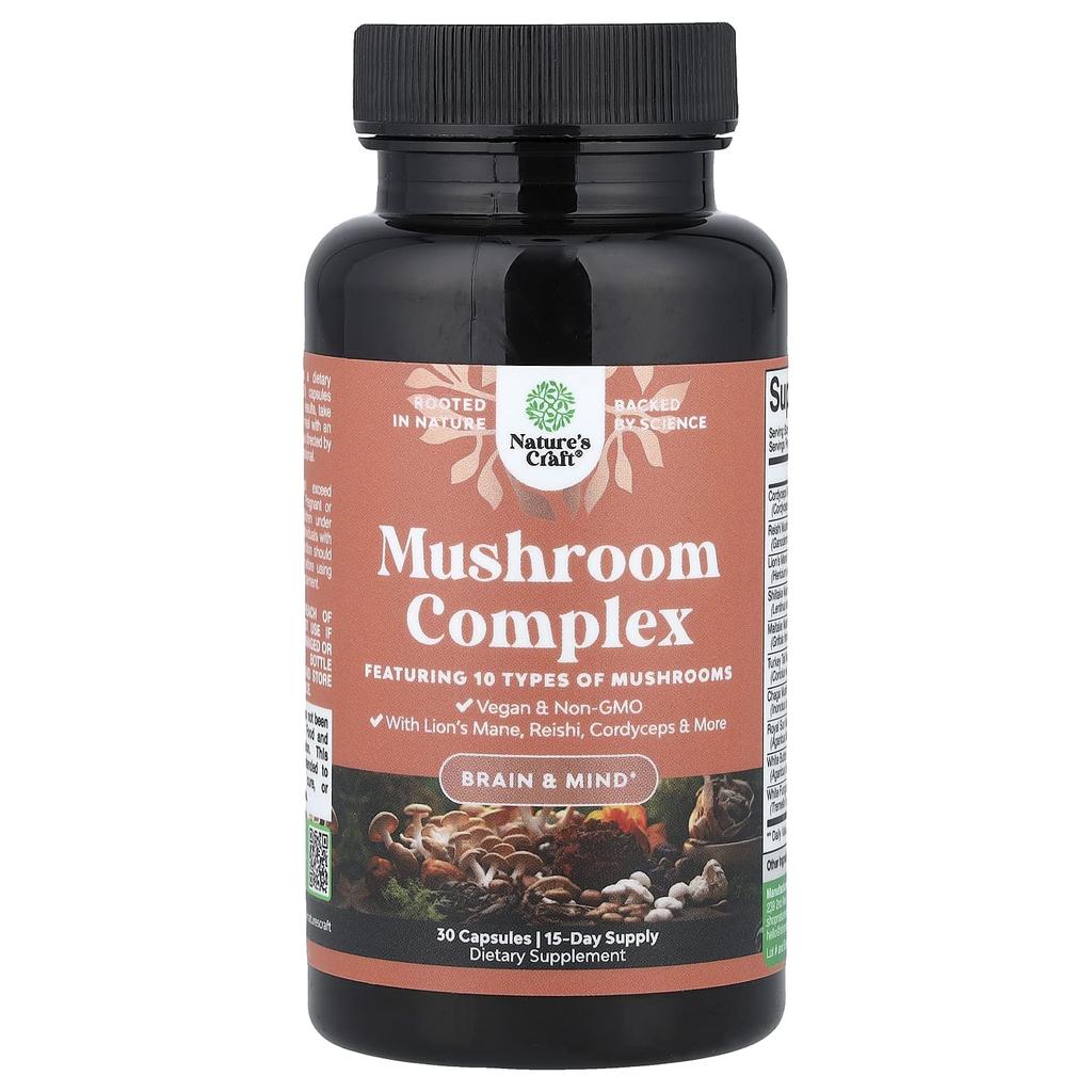 Nature'S Craft, Mushroom Complex, 30 Capsules
