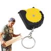 Measuring Tape, Small Tape Measure - Mini 3FT Steel Measuring Tape with Chain - Retractable Tape, 1 Meter Soft Steel Roller Mini Dual Scale Automatic