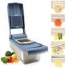 8 In 1 Multifunctional Vegetable Slicer Cutter Shredders Slicer With Basket Fruit Potato Onion Mincer Chopper Carrot Grater