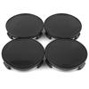 4pcs Wheel Center Caps 75mm 69mm Black Wheel Cover Center Cover
