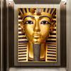 Golden Tutankhamun Canvas Paintings Ancient Egyptian Pharaoh Posters and Prints Wall Art Pictures for Living Room Decor Cuadros