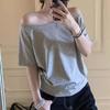 T-shirts Women Solid Simple Summer Casual Short Sleeve All-match Young Girls Streetwear Y2k Top Aesthetic Clothes Ins