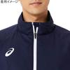 Training Wear Tricot Breaker Jacket 2031E745 Midnight X Brilliant White 2XL [ASICS] Men's