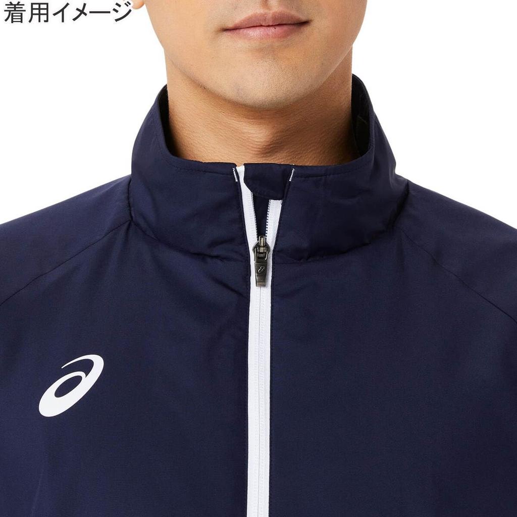 Training Wear Tricot Breaker Jacket 2031E745 Midnight X Brilliant White 2XL [ASICS] Men's