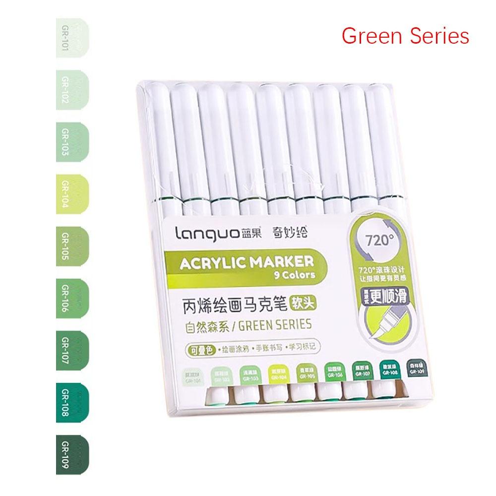 Straight Liquid Acrylic Pen Stackable Color Art Felt Pens High-quality Marker Pen