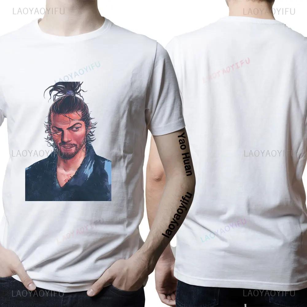 Anime Musashi Miyamoto Vagabond Manga T Shirts Accessories Men Women Round Collar Takezou Shinmen Tee Shirt Clothes