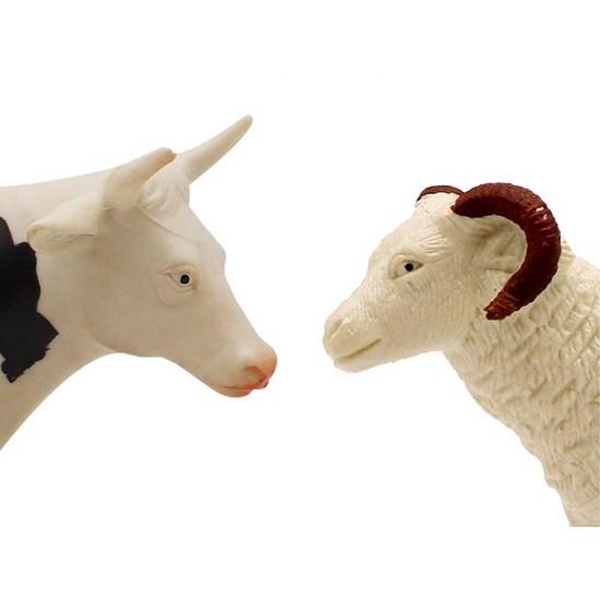 Animal Planet Farm Animal Figure Slim Round Bucket 13 Piece Set, 3 Sets, Popular Toys In Korea